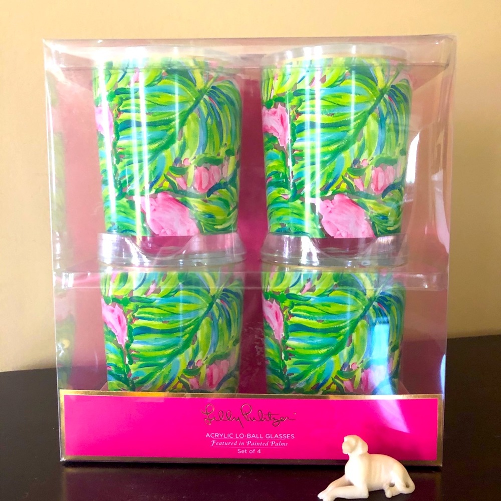 Lilly Pulitzer Lo-Ball Glasses-NWT